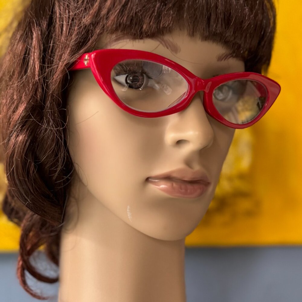 Tory Burch Red Cat Eye Glasses Frames new with box - Picture 5 of 10